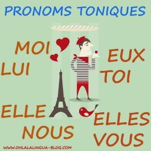 pronombres tonicos en frances